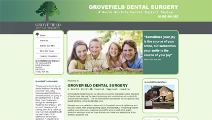 Grovefield Dental Surgery Homepage
