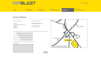 Ripblast Contact Page